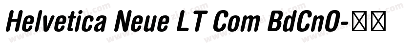 Helvetica Neue LT Com BdCnO字体转换